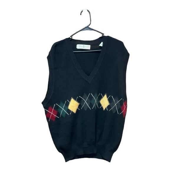 Vintage Fairway & Greene Vest Men Large 100% Peruvian Alpaca Wool - Picture 1 of 4